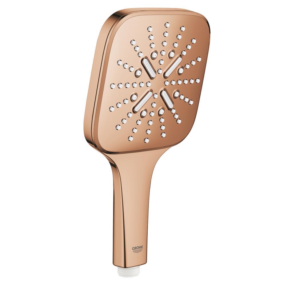 Grohe RainShower SmartActive 130 Cube El Duşu, 3 Akışlı, Bakır, 26582DA0 