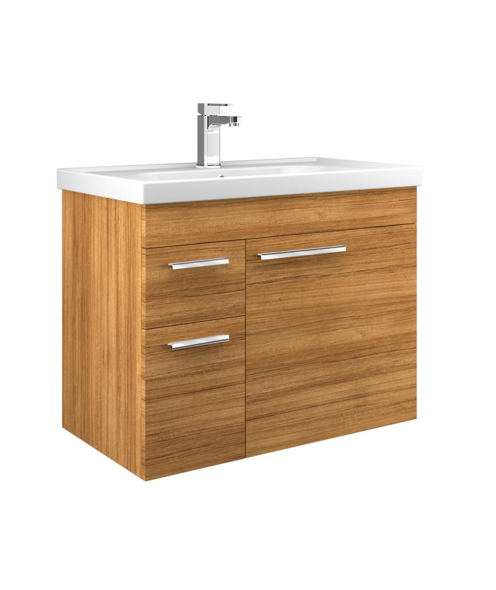 Orka Enez 80 cm Mdf Beyaz Banyo Dolabı Alt Modül ve Lavabo