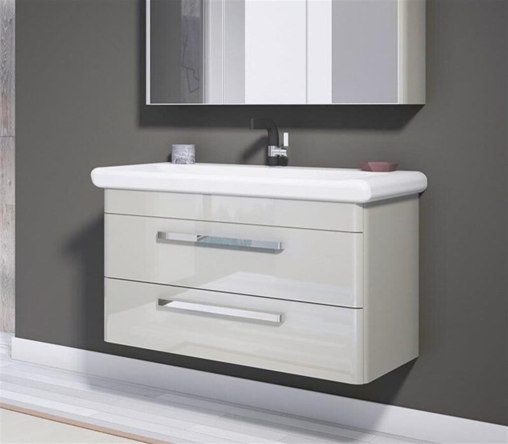 Orka Rose 95 cm Kaşmir Banyo Dolabı Alt Modül ve Lavabo