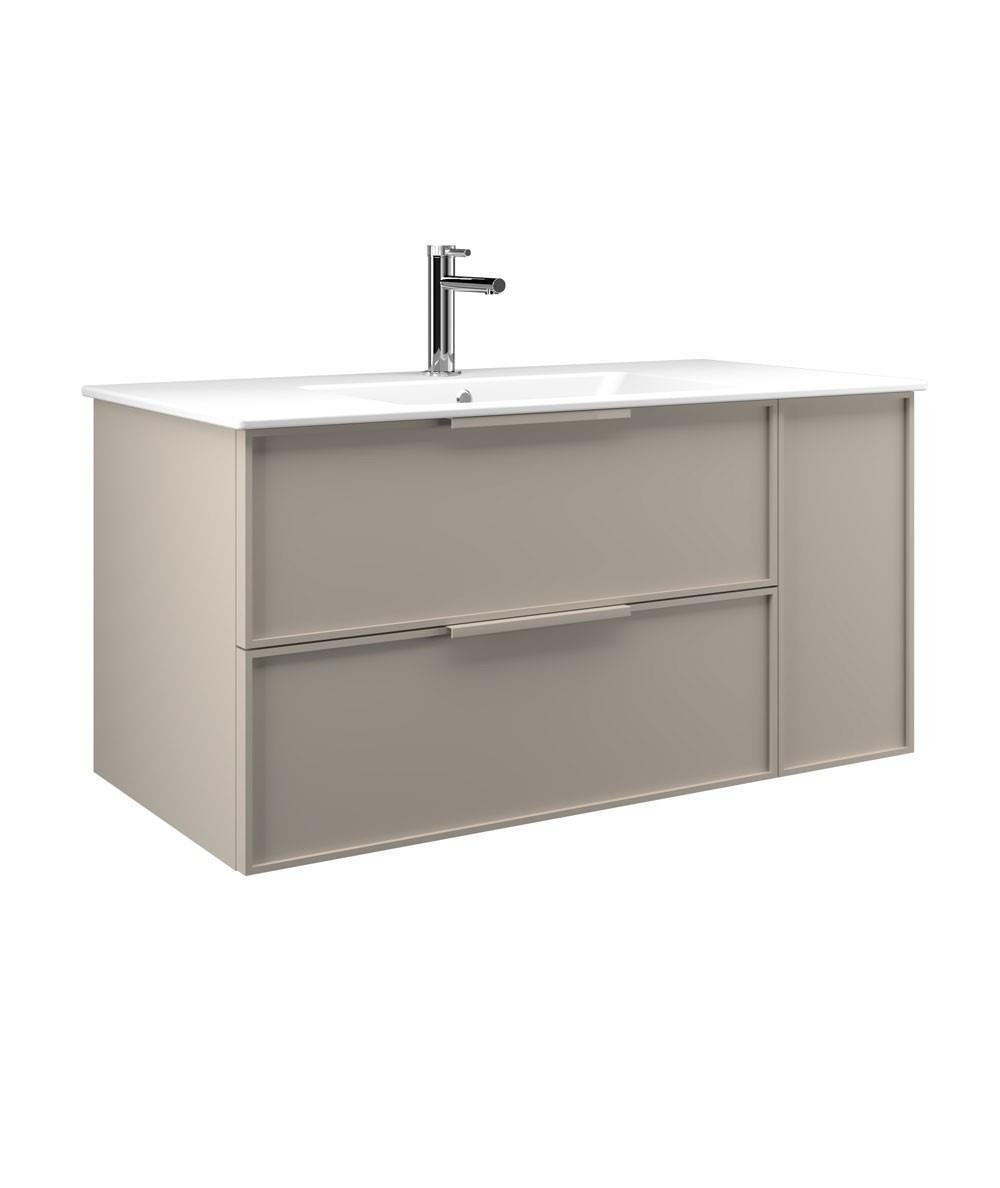 Orka Solid 120 cm Kaşmir Banyo Dolabı Takımı