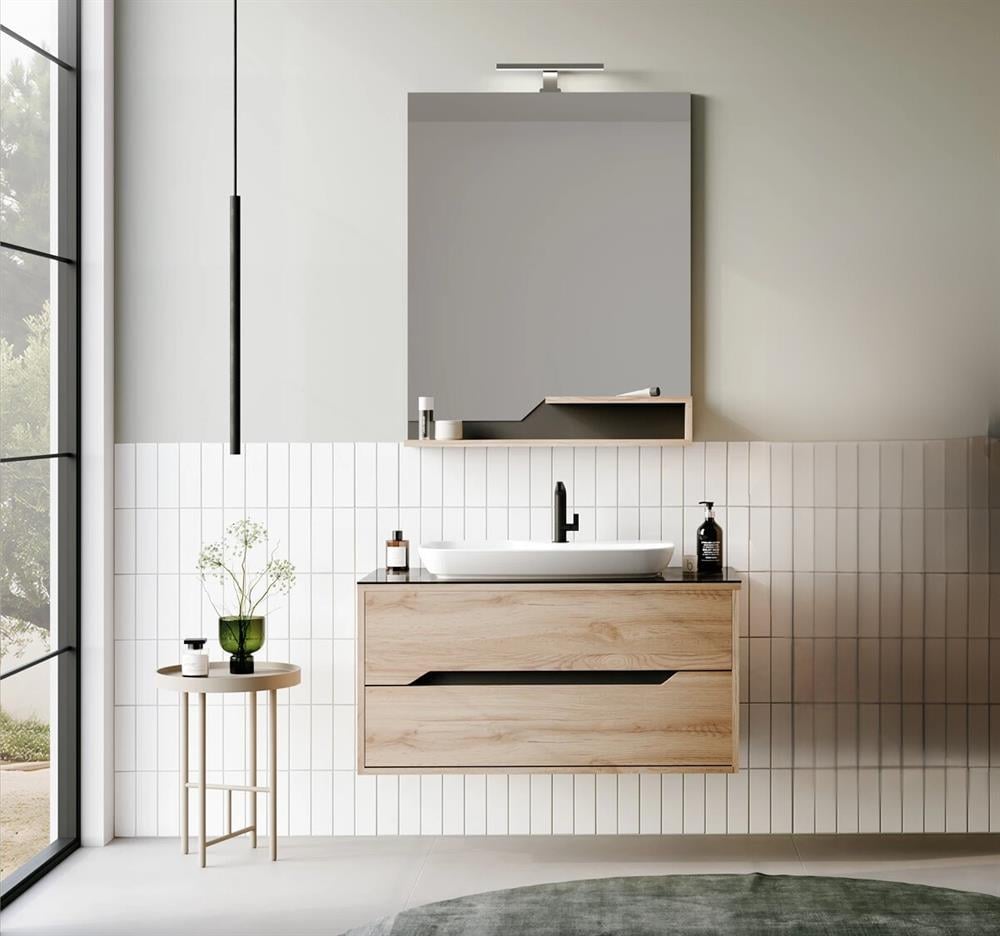 Orka Galia 100 cm Legnano Banyo Dolabı Takımı