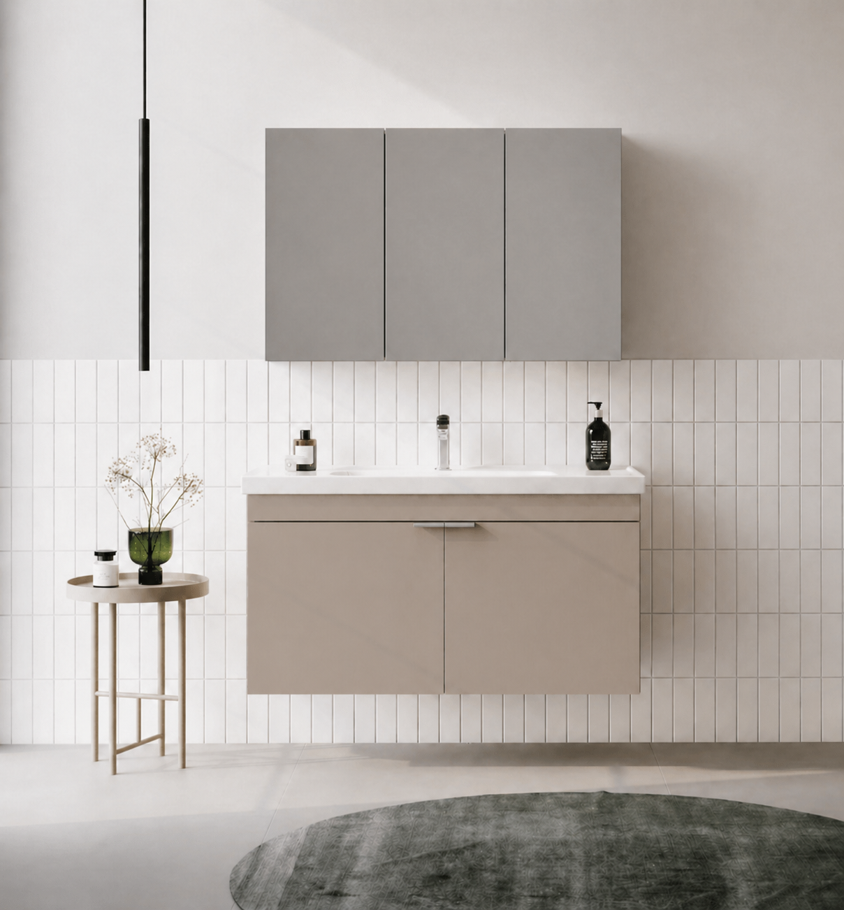 DESNA 100 TKM KAPAKLI DMNT COL BEJIORKA5008749Banyo Dolabı Takımı