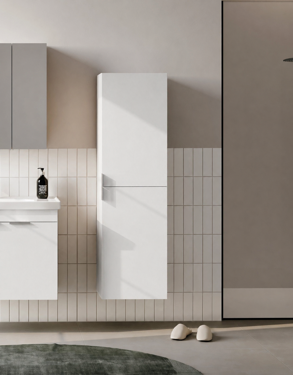 DESNA 40 BYD MAT BEYAZORKA3010603Banyo Boy Dolabı Modelleri 