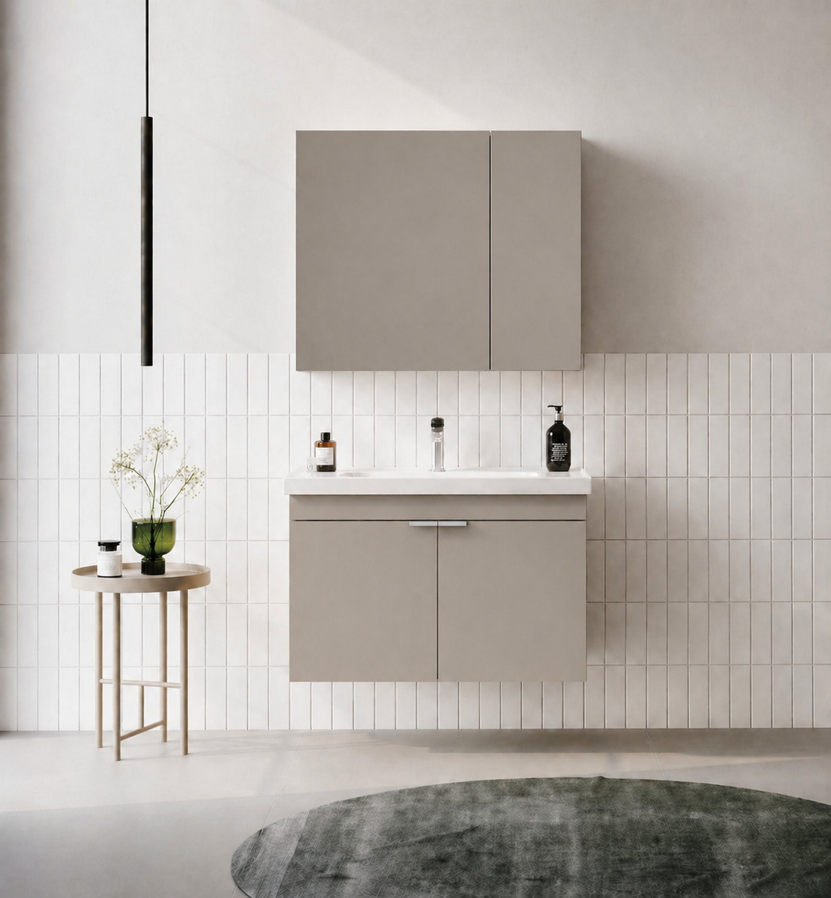 DESNA 80 TKM KAPAKLI DMNT COL BEJIORKA5008569Banyo Dolabı Takımı
