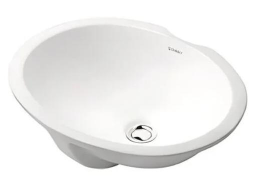 Duravit Lavabo Dune Tezgah Altı 42,5 x 34  cm, Alpin Beyaz, 0481460000Duravit0481460000Tezgah Altı Lavabo