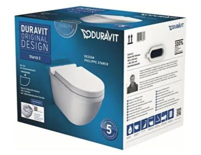 Duravit Starck 3 Kanalsız Rimless Asma Klozet (Özel Kutuda, Yavaş Kapanır Kapak Dahil) 45273900A1Duravit45273900A1Asma Klozet Modelleri, Çeşitleri & Fiyatları | Banyo Dizayn 