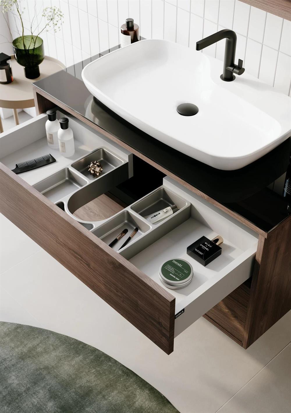 Orka Galia 100 cm Lidya Banyo Dolabı Alt Modül ve Lavabo