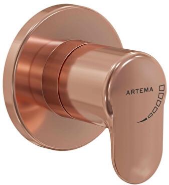 Artema Root Round Ankastre Stop Valf (Sıva Üstü Grubu), Soft Bakır, A4273029