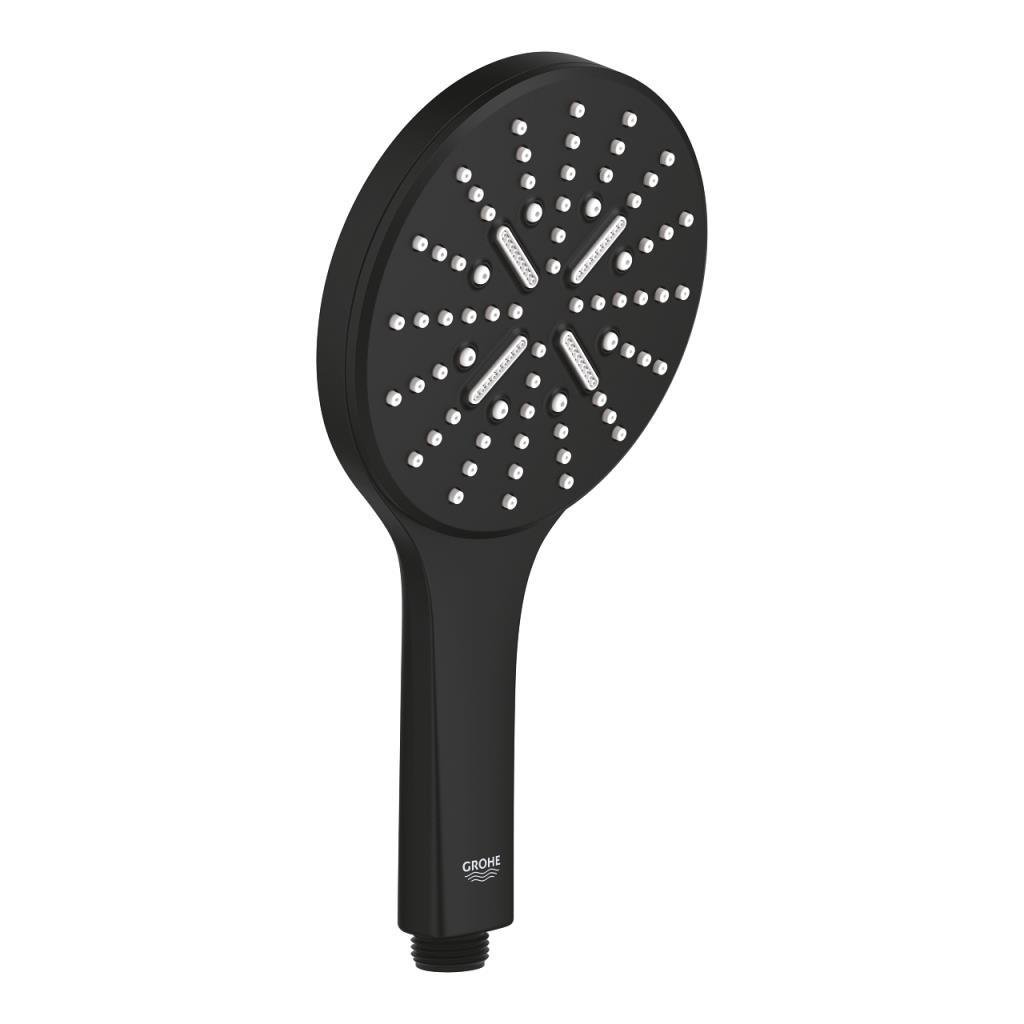 Grohe RainShower SmartActive 130 El Duşu, 3 Akışlı, Hayalet Siyah, 22127KF0