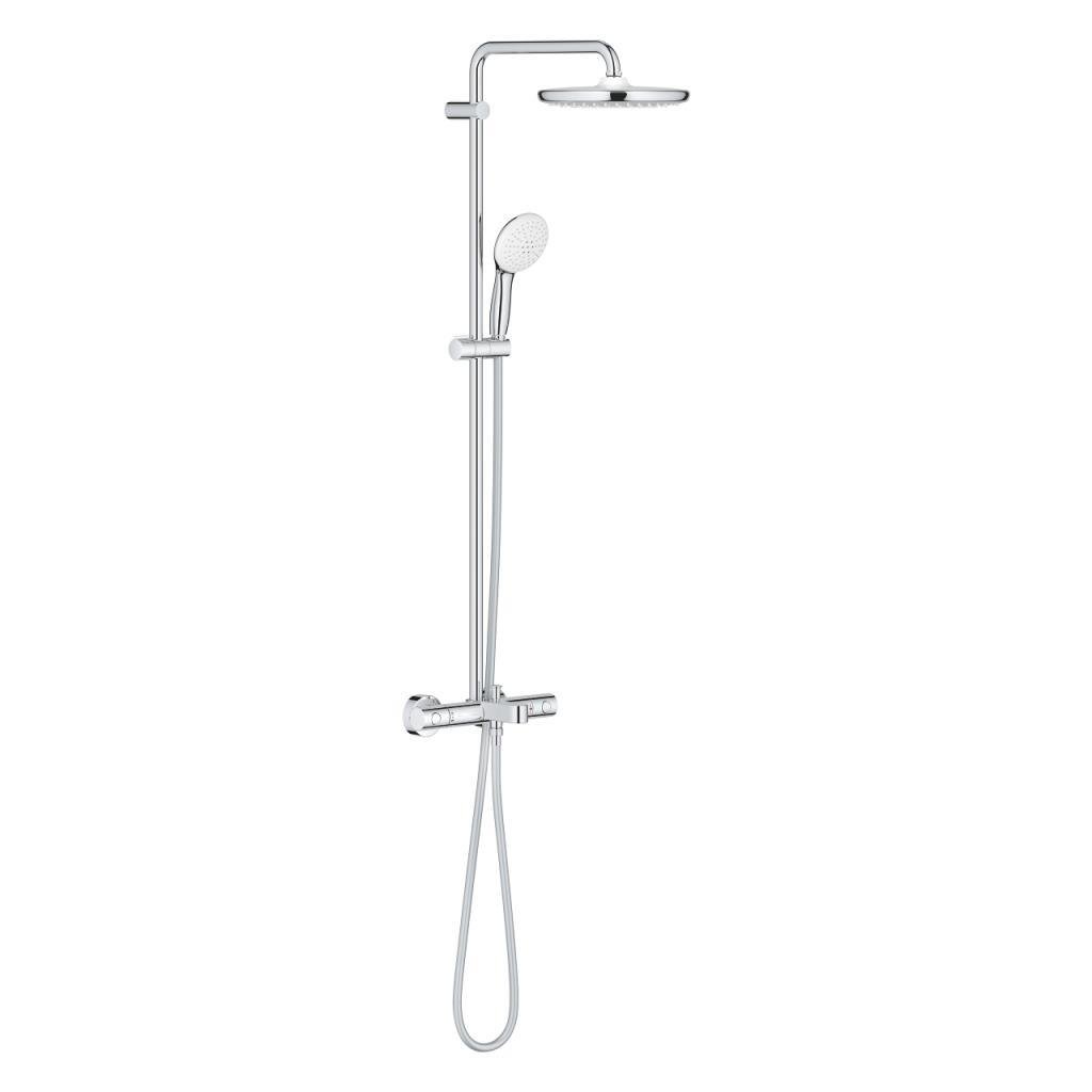 Grohe Tempesta System 250 Duvara Monte Termostatik Banyo Bataryalı Duş Kolonu Krom, 26978001