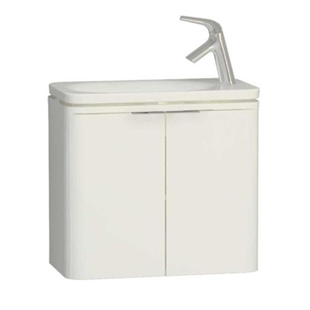 Vitra Nest Trendy Dar Lavabo Dolabı, 60 Cm, Parlak Beyaz (Lavabo Dahil) 56415