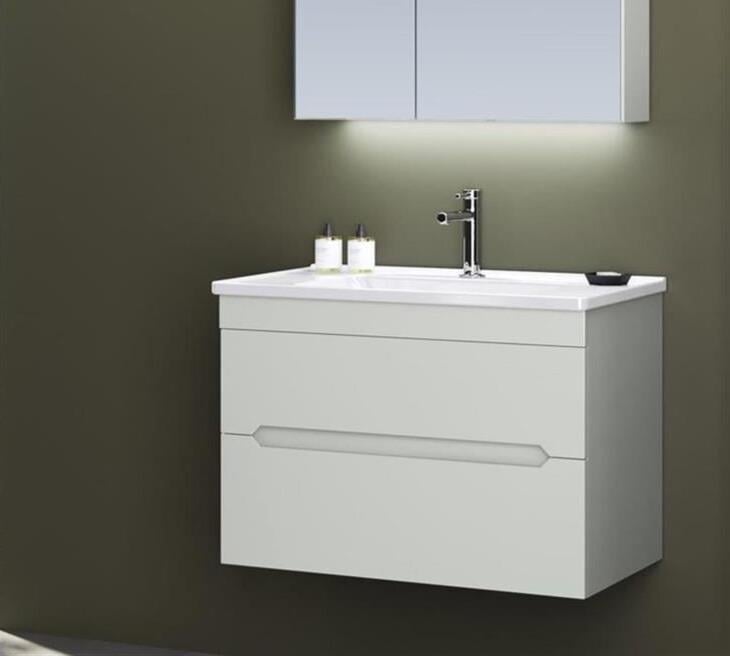 Orka Varna 80 cm Kaşmir Banyo Dolabı Alt Modül ve Lavabo