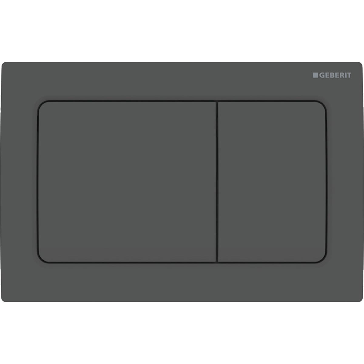 Geberit Alpha01 Kumanda Paneli Çift Basmaklı Mat siyah, 115.055.14.1Geberit115.055.14.1Kumanda Paneli