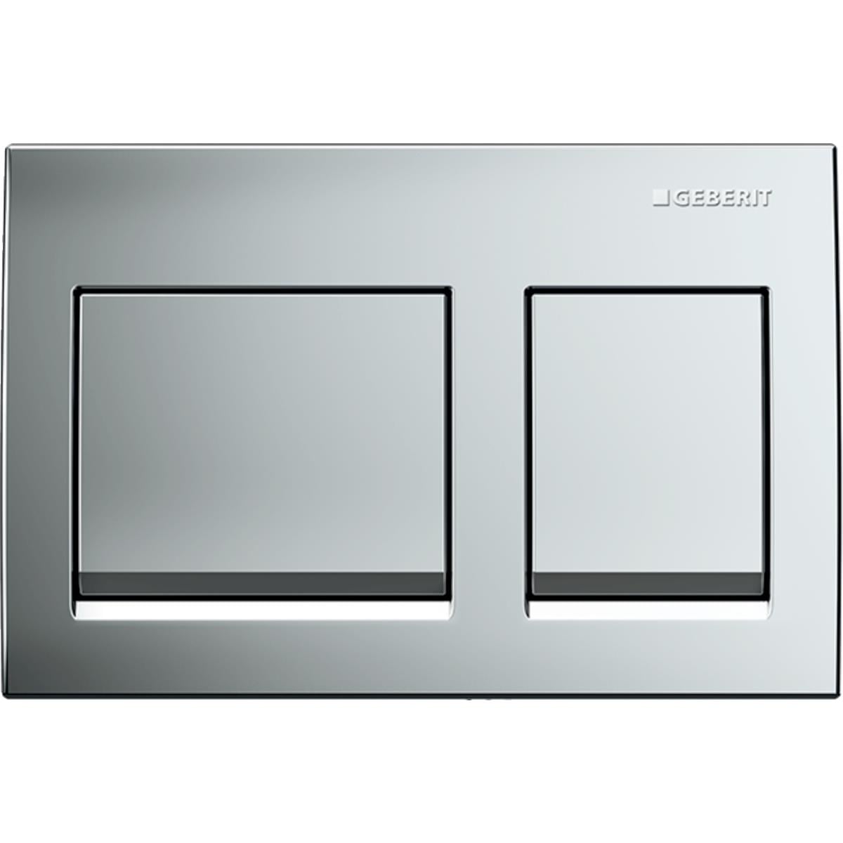 Geberit Alpha35 Kumanda Kapağı Çift Basmalı, Mat Krom, 115.045.46.5Geberit115.045.46.5Kumanda Paneli