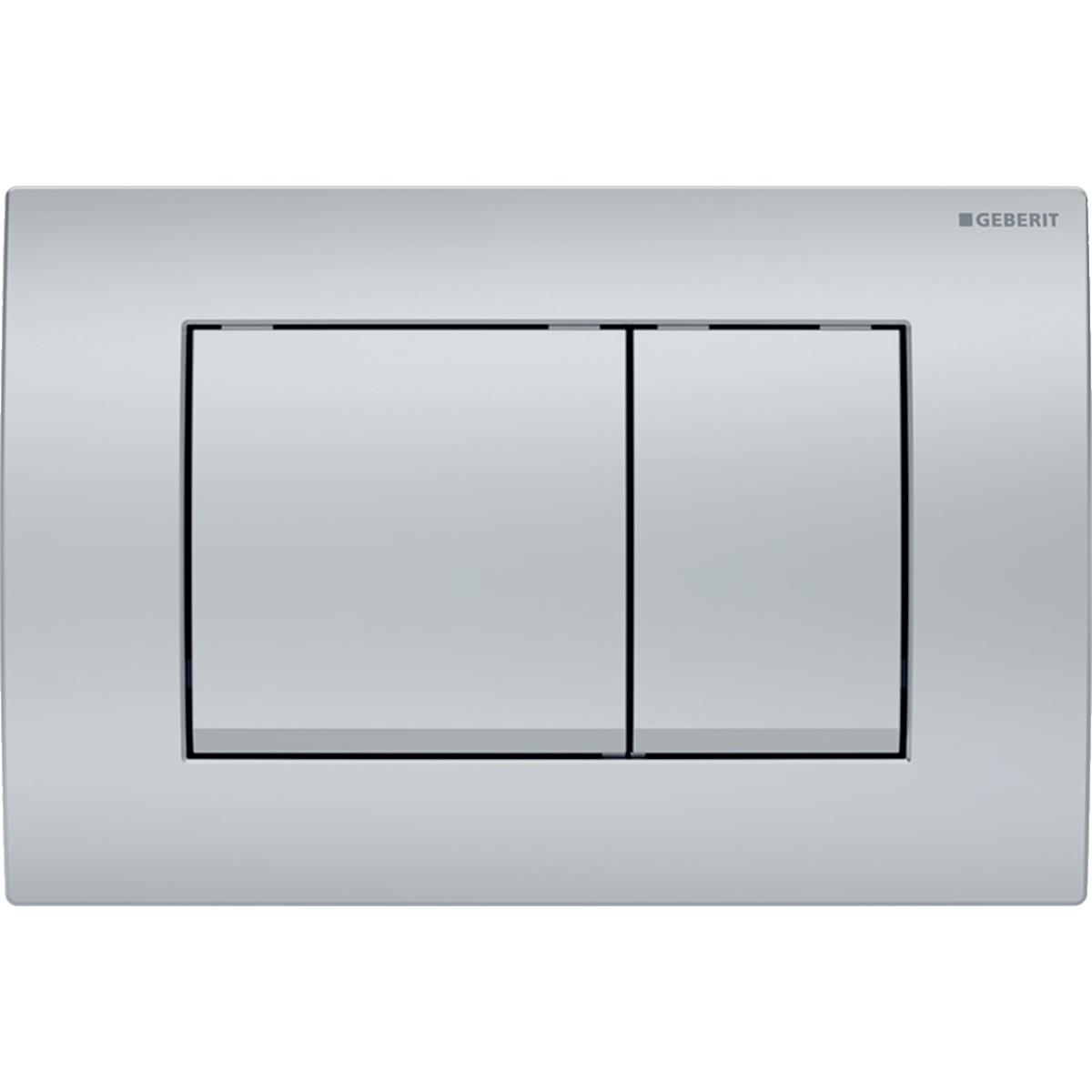 Geberit Delta 20 Kumanda Paneli Çift Basmalı Mat Krom, 980.111.46.1 Geberit980.111.46.1Kumanda Paneli