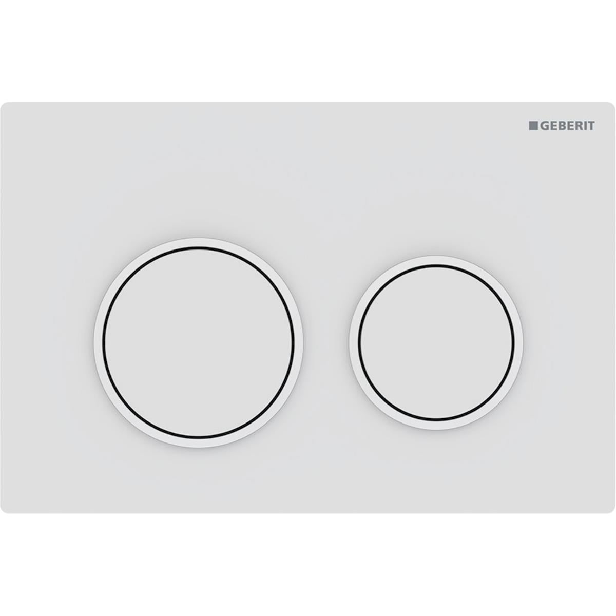 Geberit Omega 20 Kumanda Paneli Çift Basmalı Mat Beyaz, 980.003.01.1 Geberit980.003.01.1Kumanda Paneli