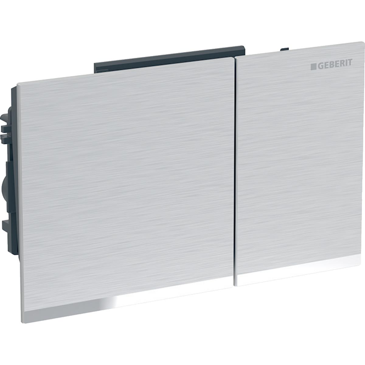 Geberit Omega 60 Çift Kademeli Kumanda Paneli Fırçalı Krom, 243.118.GH.1Geberit243.118.GH.1Kumanda Paneli