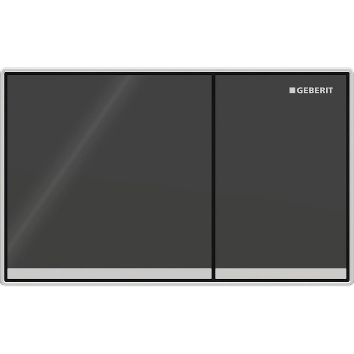 Geberit Omega60 Kumanda Paneli Çift Basmalı, Aynalı, Siyah, 115.081.SJ.1Geberit115.081.SJ.1Kumanda Paneli
