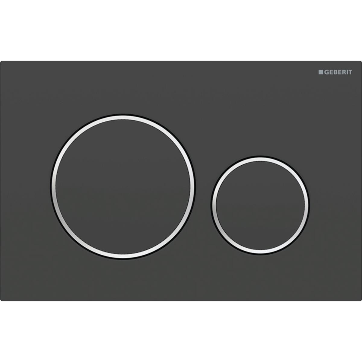 Geberit Sigma 20 Kumanda Paneli Çift Basmalı Mat Siyah, 980.015.14.1Geberit980.015.14.1Kumanda Paneli