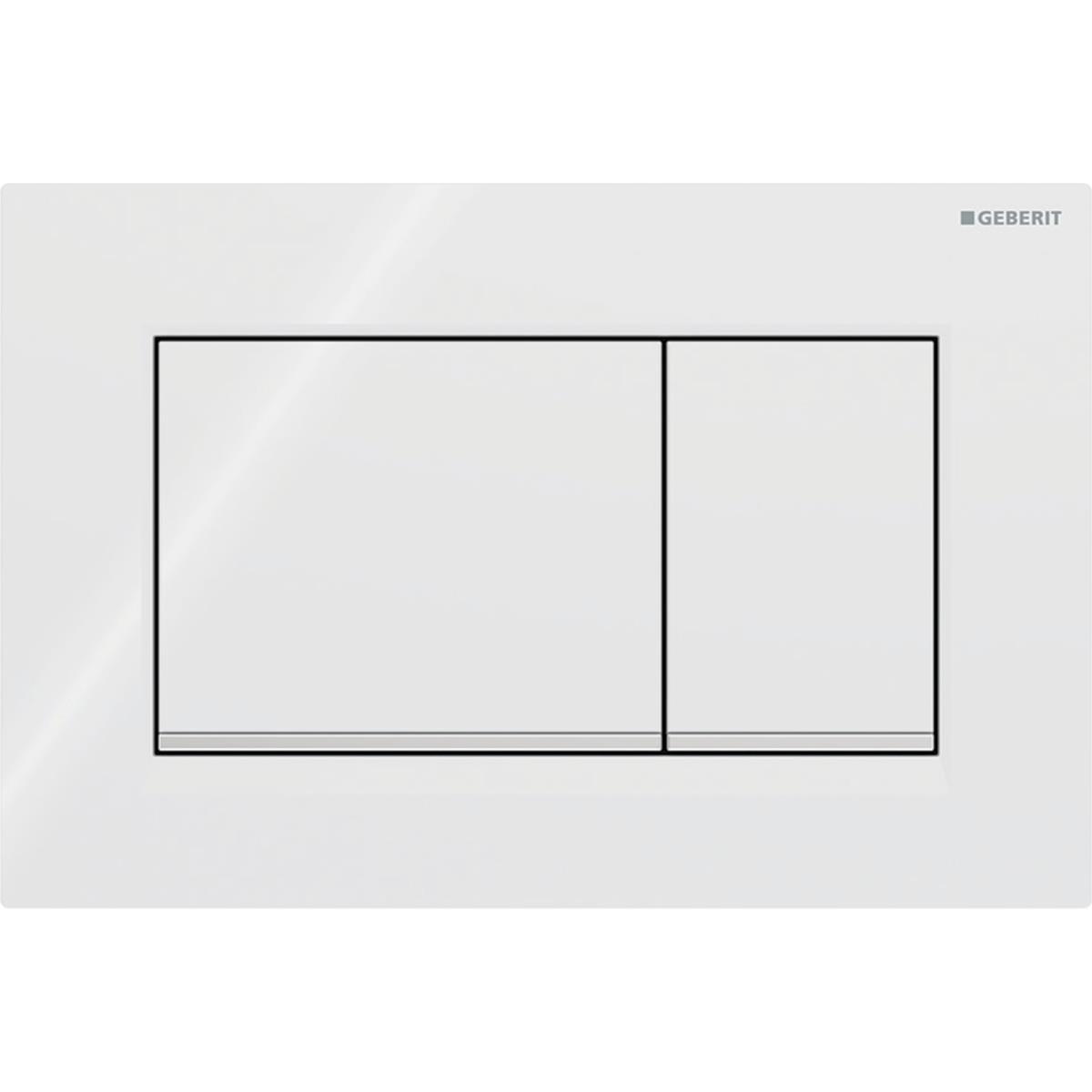 Geberit Sigma 20 Kumanda Paneli Çift Basmalı Parlak Beyaz, 980.012.KJ.1Geberit980.012.KJ.1Kumanda Paneli