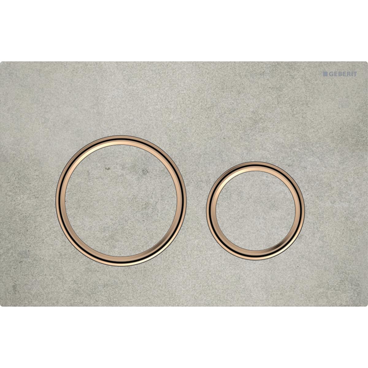 Geberit Sigma 50 Kumanda Paneli Çift Basmalı Beton Görünümü, 980.068.JV.1 Geberit980.068.JV.1Kumanda Paneli