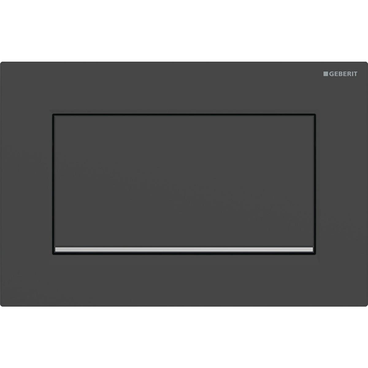 Geberit Sigma10 (eski Sigma30) Kumanda Paneli Deşarj Durdurmalı Siyah, 115.893.14.1Geberit115.893.14.1Kumanda Paneli
