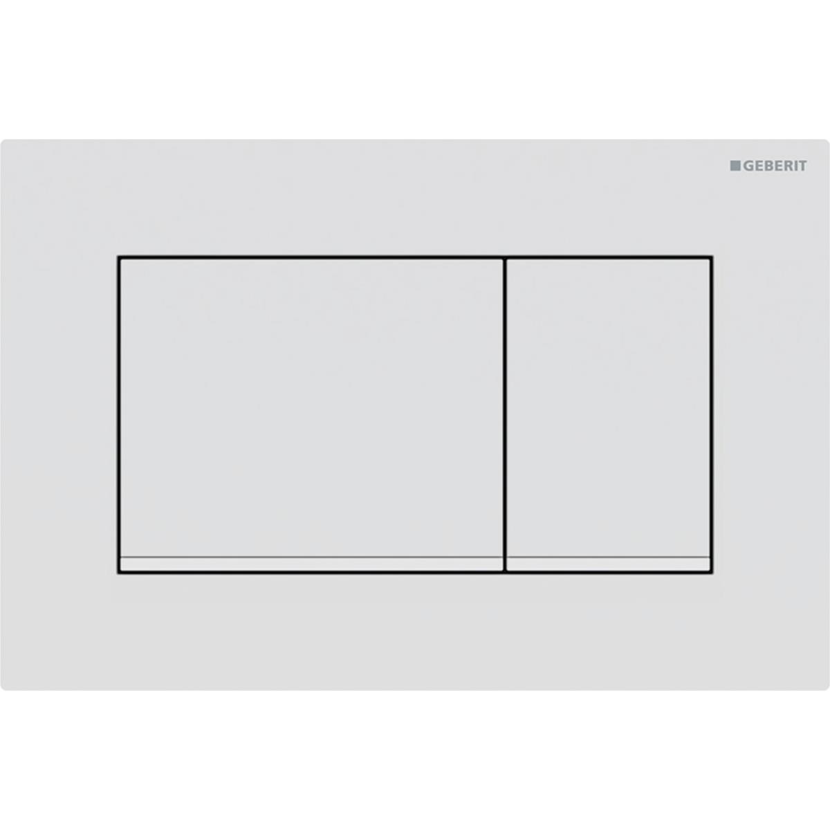 Geberit Sigma20 (eski Sigma30) Kumanda Paneli Çift Basmalı, Mat Beyaz, 115.883.01.1Geberit115.883.01.1Kumanda Paneli