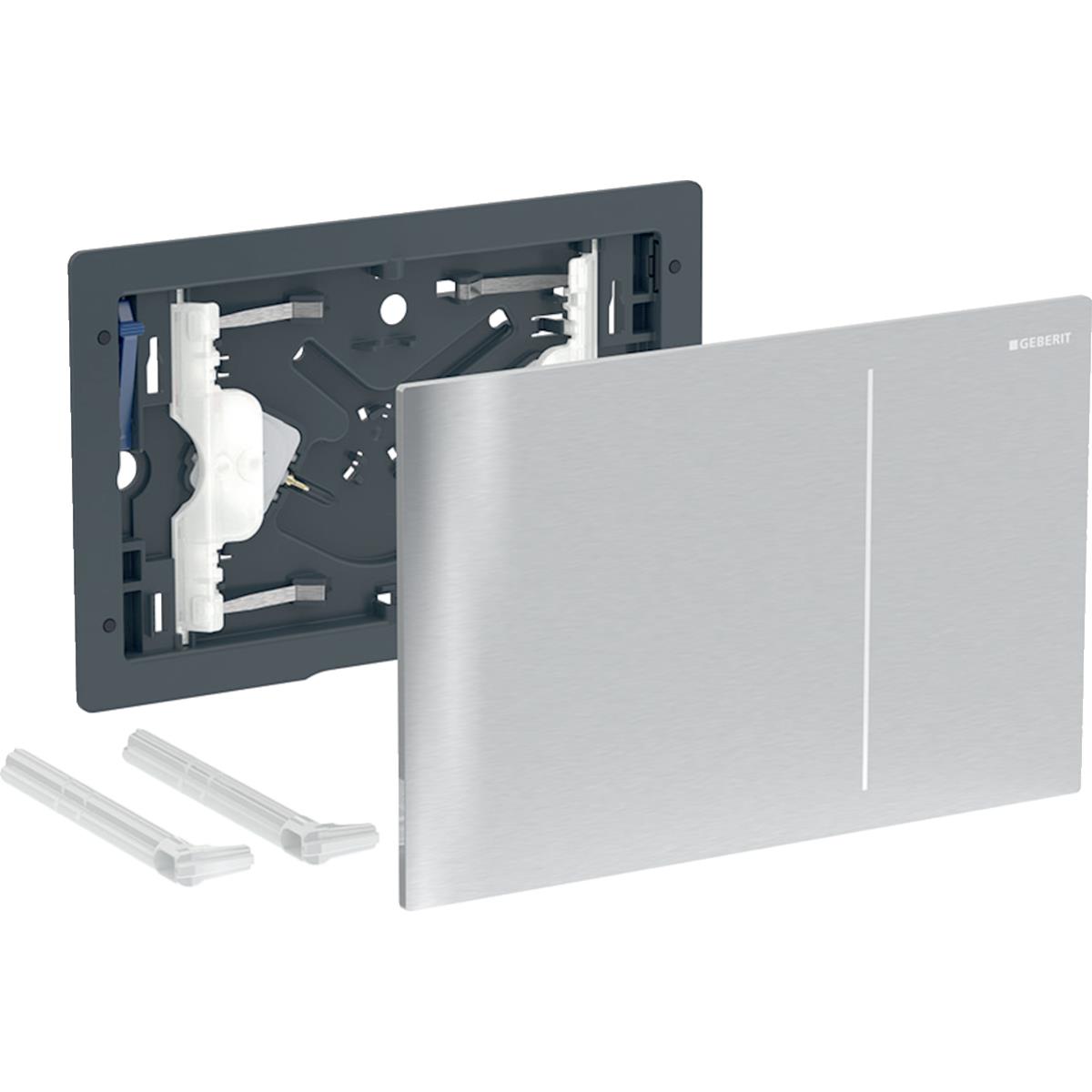 Geberit Sigma70 Çift Basmalı Kumanda Paneli Fırçalı Krom, 242.813.FW.1Geberit242.813.FW.1Kumanda Paneli