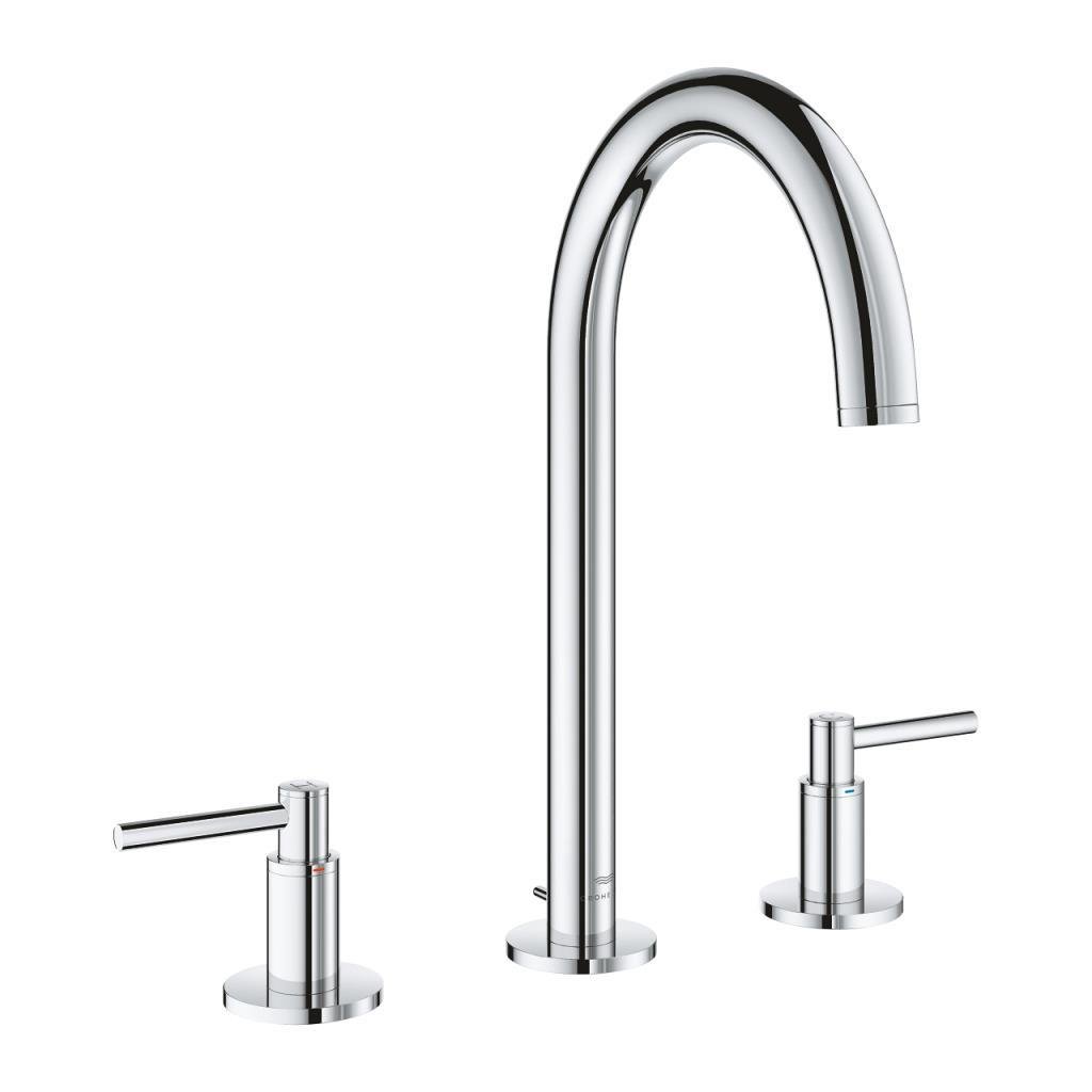 Grohe Atrio 3 Delikli Ankastre Lavabo Bataryası, Sifon Kumandalı Krom, 20649000Grohe20649000İki Ve Üç Delikli Lavabo Bataryaları