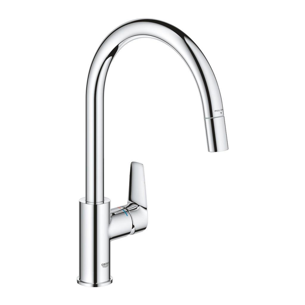 Grohe BauEdge eviye bataryası, Krom, 30536000Grohe30536000Eviye Bataryaları