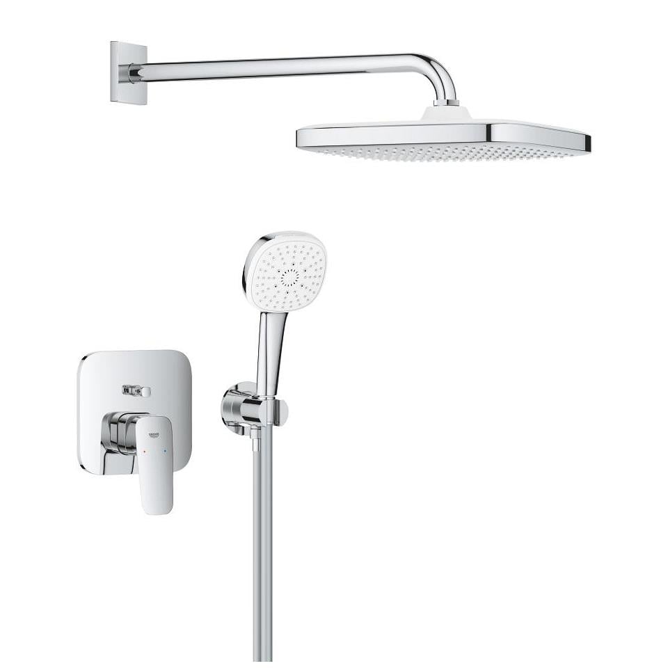 Grohe Cubeo Ankastre Banyo Bataryası, Tepe ve El Duşu Seti, Krom, 1053360000Grohe1053360000Ankastre Duş Setleri