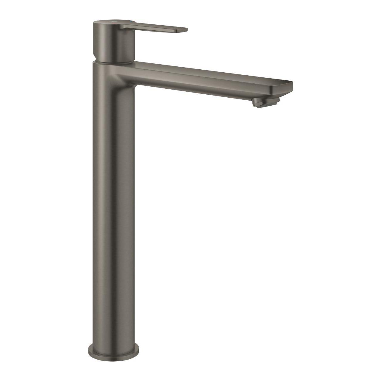 Grohe Lineare Tezgah Üstü Lavabo Bataryası, Fırçalı Sert Grafit, 23405AL1Grohe23405AL1Çanak Lavabo Bataryaları