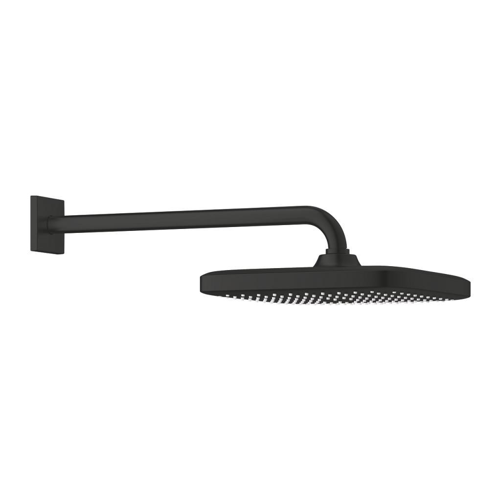 Grohe Tempesta 250 Kare Tepe Duşu Tek Akışlı, 25 cm (Duvardan Dirsek Dahil) Mat Siyah, 266872430Grohe266872430Duş Başlıkları