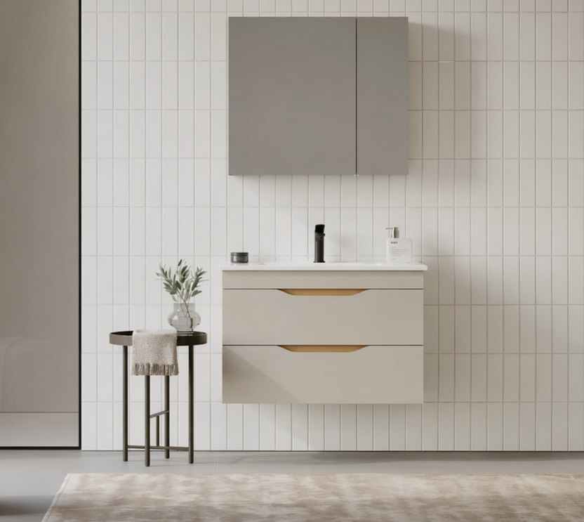 LENA 85 TKM CKMC MNT COL BEJIORKA5008048Banyo Dolabı Takımı