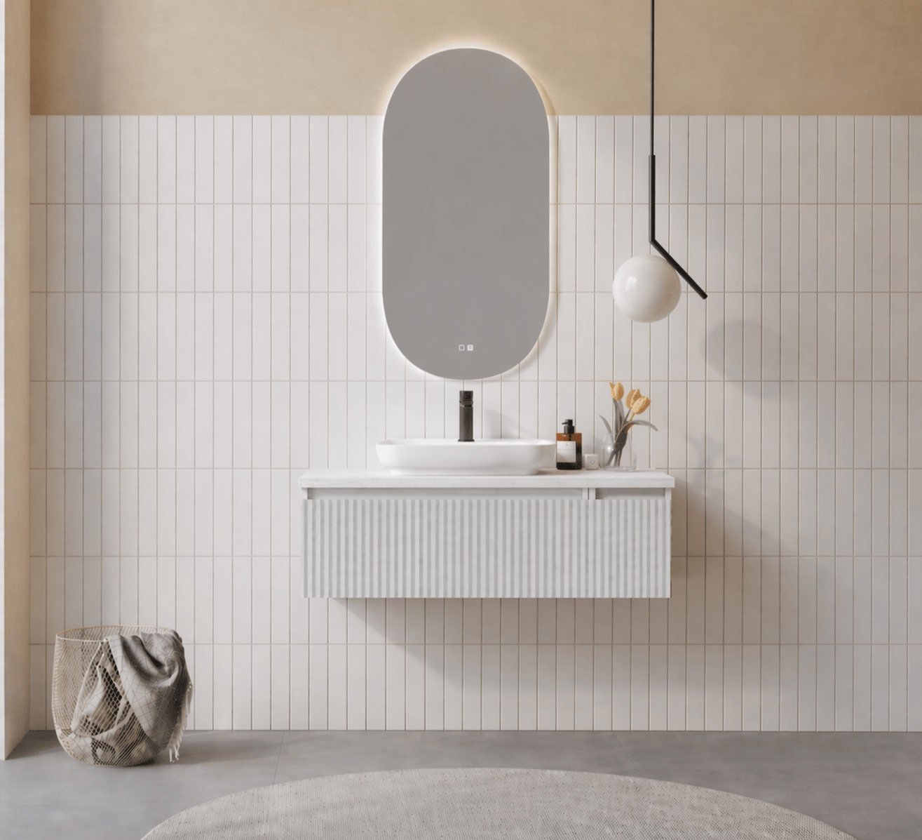 LENTIA 100 TKM M.BEYAZORKA5007101Banyo Dolabı Takımı