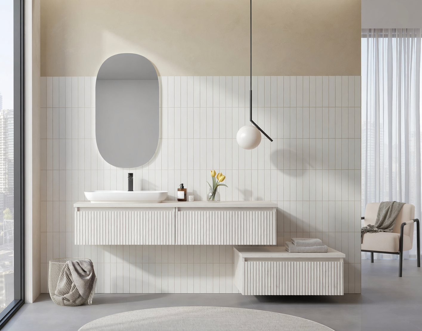 LENTIA 160 TKM SOL M.BEYAZORKA5007106Banyo Dolabı Takımı