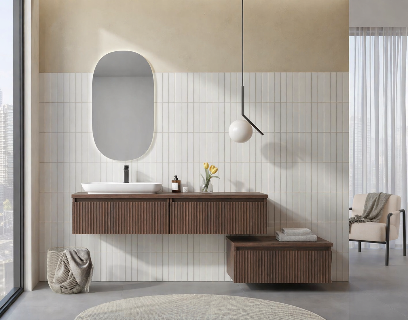 LENTIA 160 TKM SOL M.CEVIZORKA5007110Banyo Dolabı Takımı