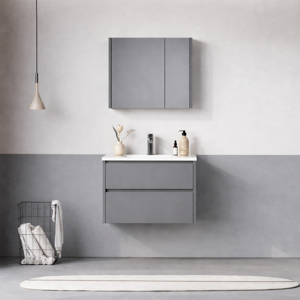 Orka Arno 65 cm Bazalt Gri Banyo Dolabı Takımı (Çekmeceli) , 5008772ORKA5008772Banyo Dolabı Takımı