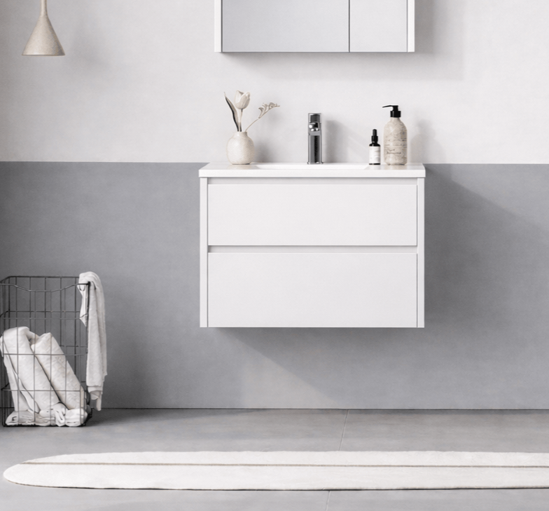 Orka Arno 65 cm Parlak Beyaz Banyo Dolabı Alt Modül ve Lavabo (Çekmeceli) , 5008768ORKA5008768Lavabo Dolabı