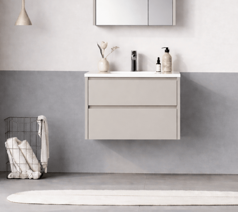 Orka Arno 65 cm Parlak Kaşmir Banyo Dolabı Alt Modül ve Lavabo (Çekmeceli) , 5008767ORKA5008767Lavabo Dolabı