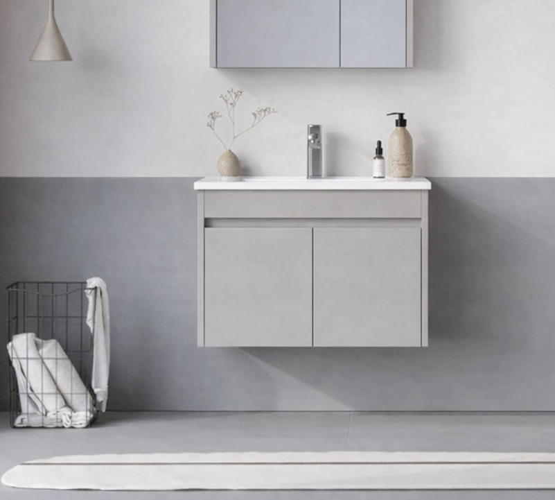 Orka Arno 65 cm Parlak Kaşmir Banyo Dolabı Alt Modül ve Lavabo (Kapaklı) , 5008770ORKA5008770Lavabo Dolabı