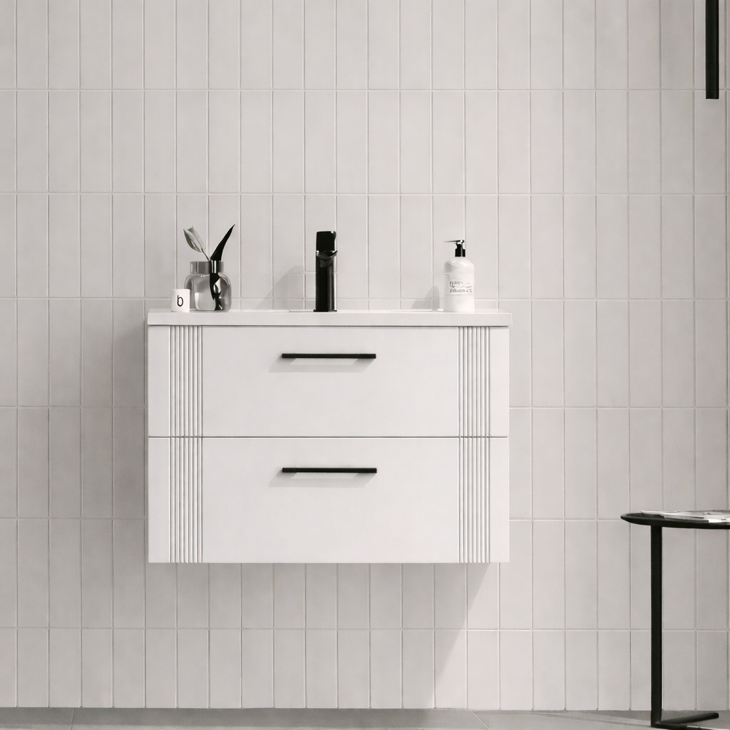 Orka Bari 65 cm Mat Beyaz Banyo Dolabı Alt Modül ve Lavabo, 5006560ORKA5006560Lavabo Dolabı