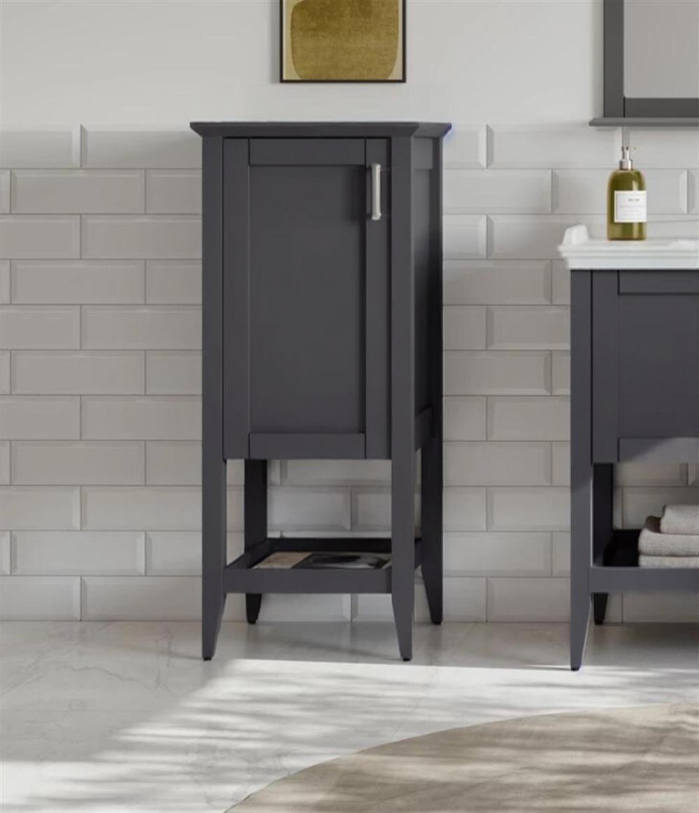 Orka Bastle 47 cm Antrasit Banyo Boy Çamaşır DolabıORKA3004230Banyo Boy Dolabı Modelleri 