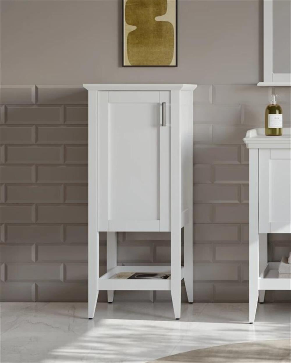 Orka Bastle 47 cm Beyaz Banyo Boy Çamaşır DolabıORKA3004228Banyo Boy Dolabı Modelleri 