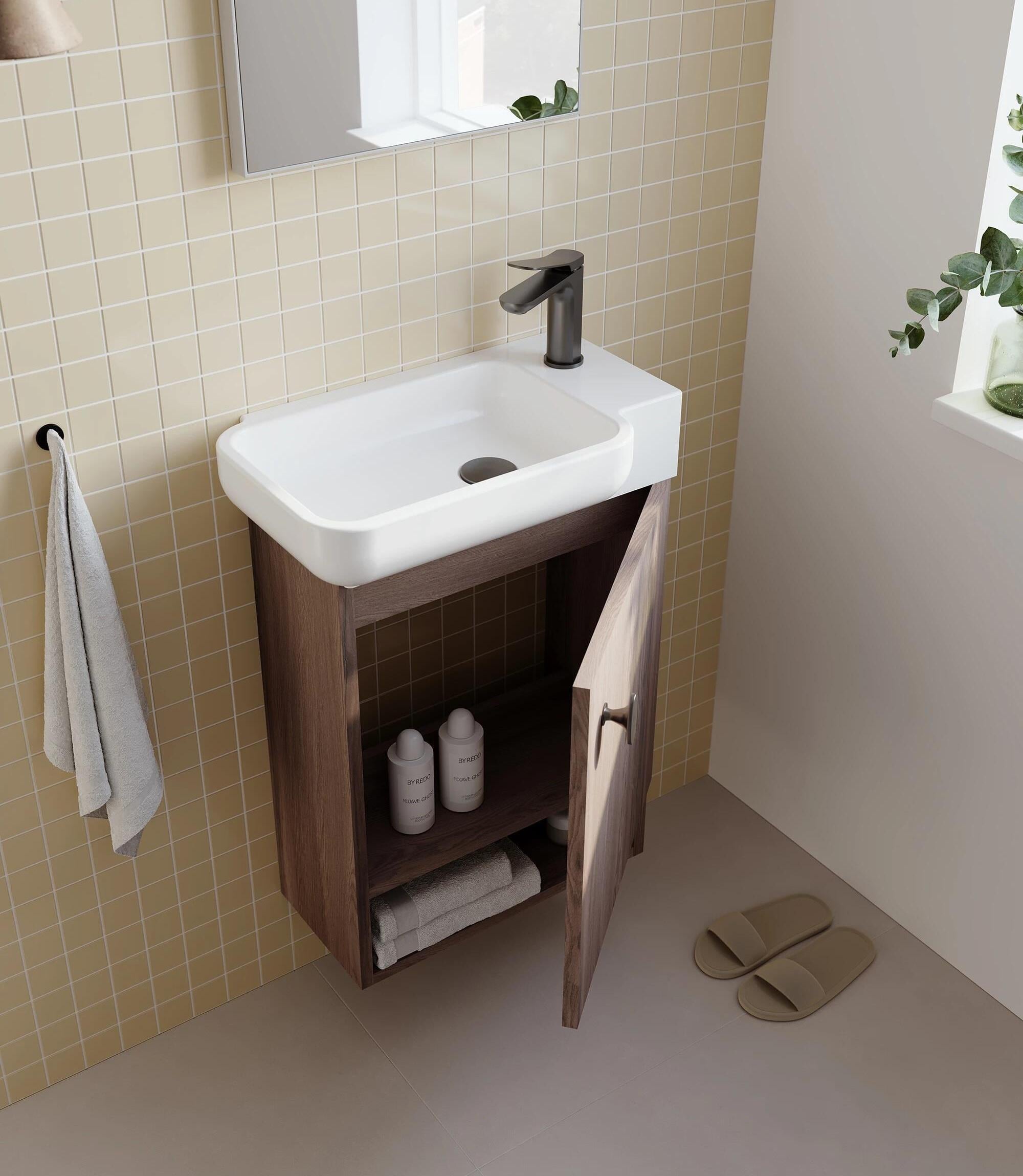 Orka Begonya 55 cm Navaro Banyo Dolabı Alt Modül ve Lavabo, 5001017ORKA5001017Lavabo Dolabı