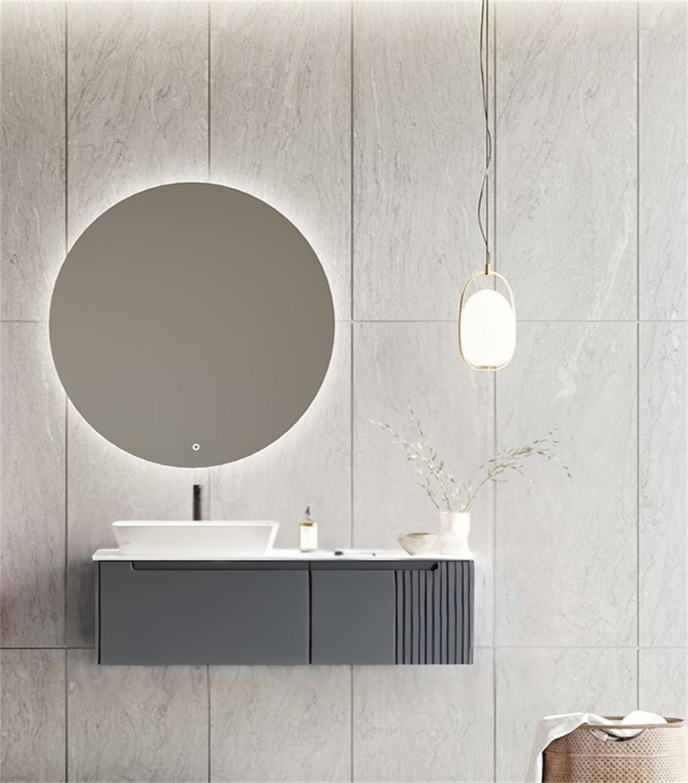 Orka Biella 120 cm Antrasit Ledli Banyo Dolabı TakımıORKA5006039Banyo Dolabı Takımı
