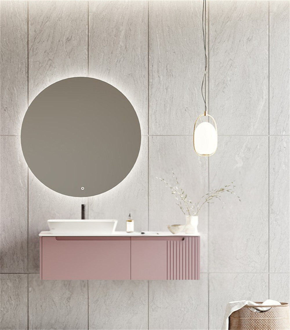 Orka Biella 120 cm Pudra Ledli Banyo Dolabı TakımıORKA5006038Banyo Dolabı Takımı