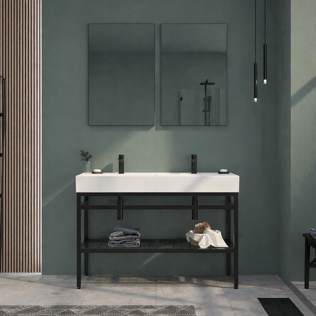 Orka CapeTown Banyo Dolabı Takımı, 120 cm (Parlak Beyaz Çift Lavabo), 5003247ORKA5003247Banyo Dolabı Takımı
