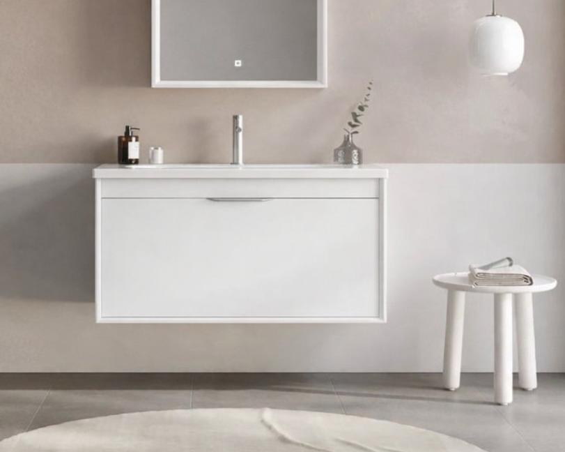 Orka Clay 100 cm Beyaz Banyo Dolabı Alt Modül ve Lavabo, 5002191ORKA5002191Lavabo Dolabı