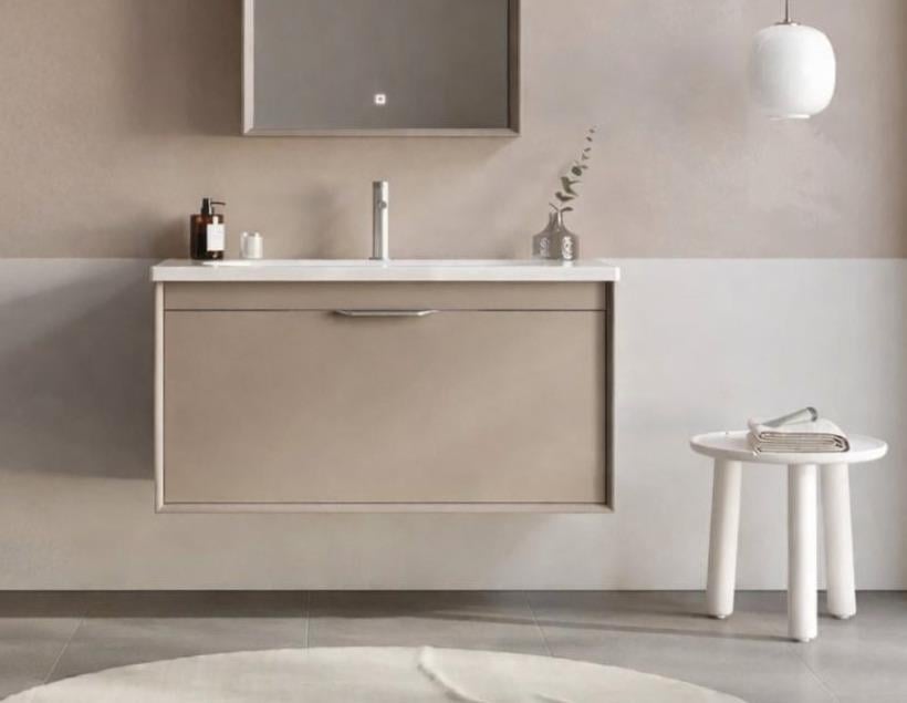Orka Clay 100 cm Sahra Banyo Dolabı Alt Modül ve Lavabo, 5002190ORKA5002190Lavabo Dolabı